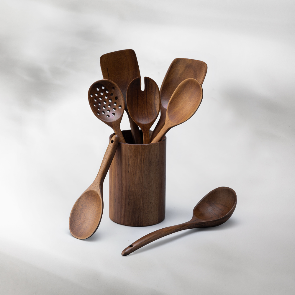 Wooden Kitchen Utensils Set