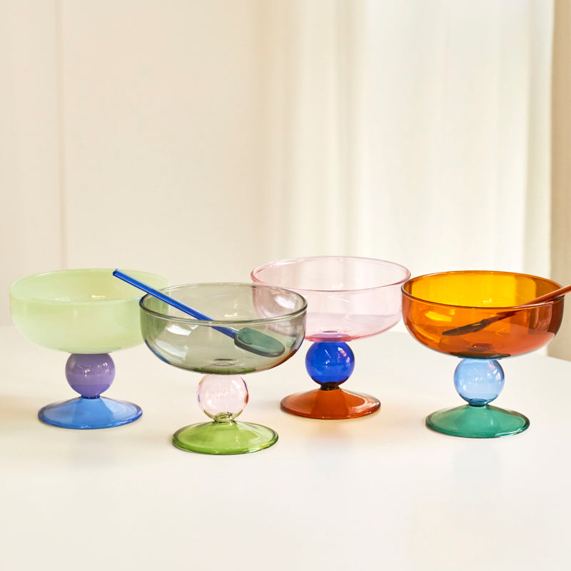 3-Tone Borosilicate Glass Desert Cups