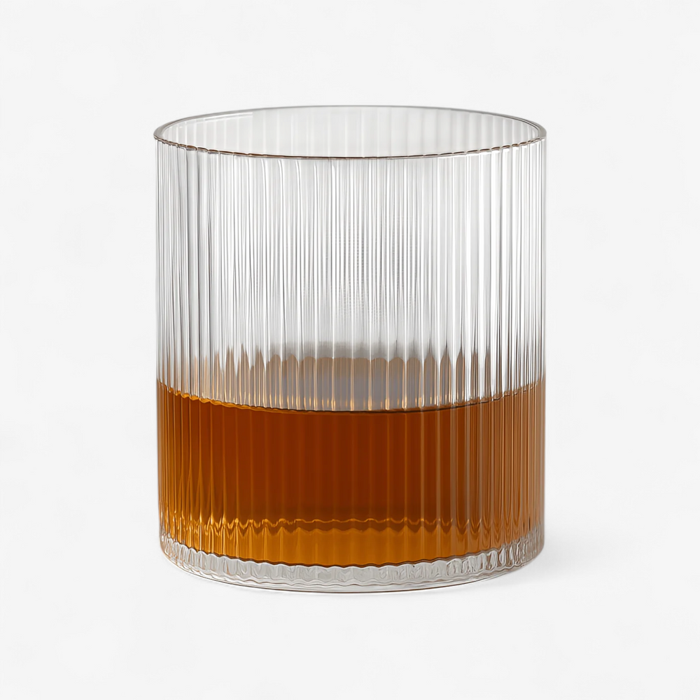 Japanese Style Striped Whisky Glass